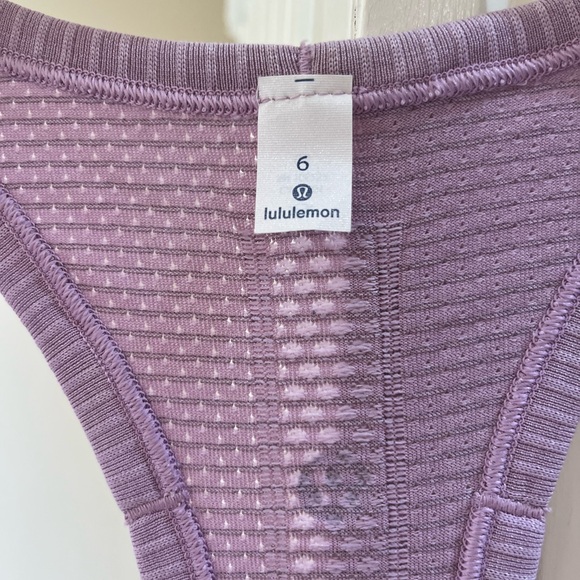 Lululemon lilac tank size 6 - Picture 5 of 5